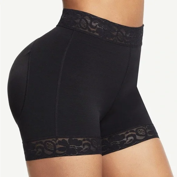 High Waist Lace Silicone Shorts Daily Use Shapewear Underwear Compression - Picture 4 of 11